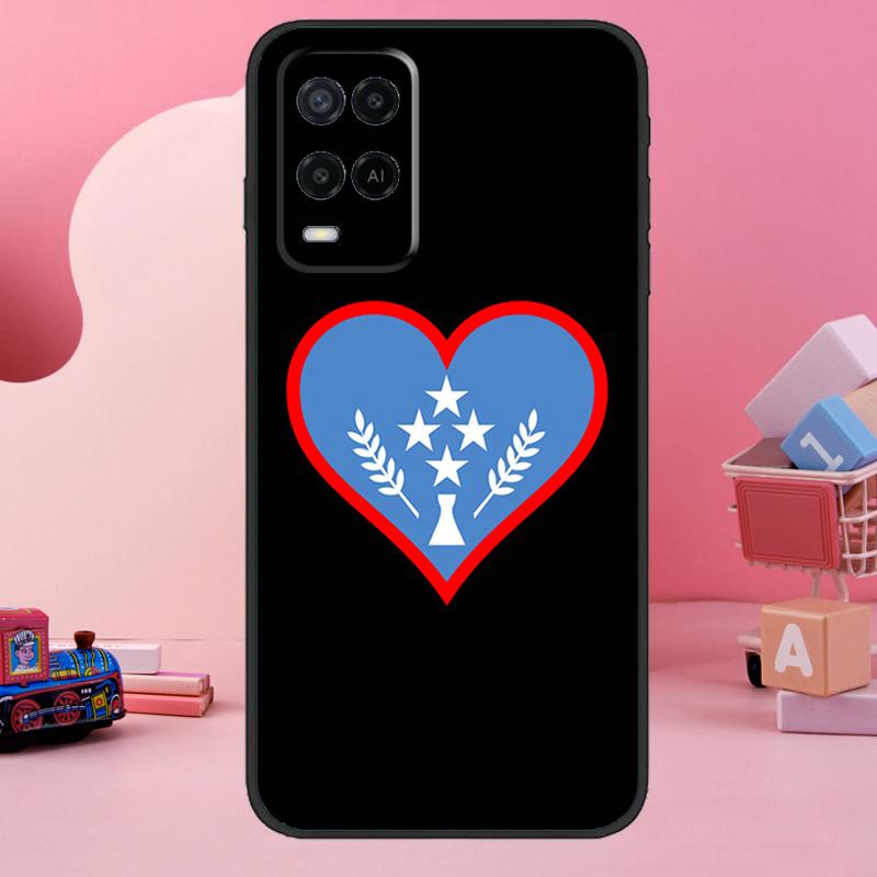 Kosrae Flag Case For Oppo A98 A78 A18 A38 A58 A60 A80 A40 A77 A57 A17 A74 A54 A94 A96 A76 A16 A15 A5 Pro