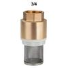 Filter Valve Brass Check Valve Garden 1/2inch 3/4inch Bottom Valve Irrigation Systems Strainers Suction Valves