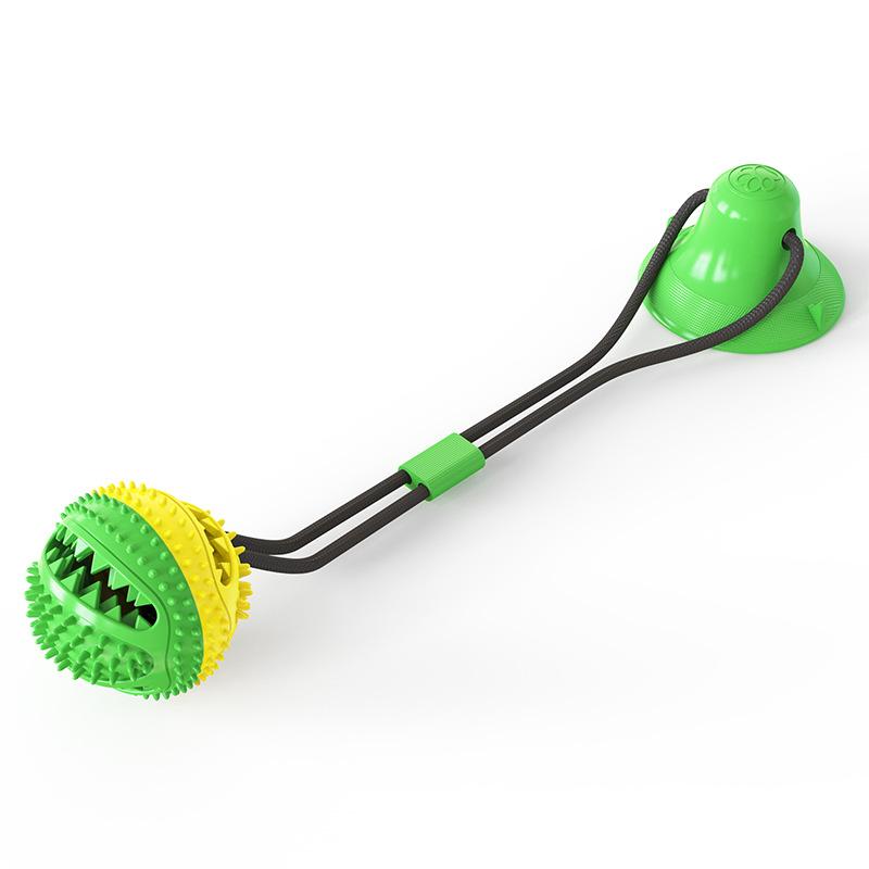 Eco-friendly Cute Novelty Plastic Dog Toys Suction Disc Ball Tug of War Molars Pet Supplies Factory New
