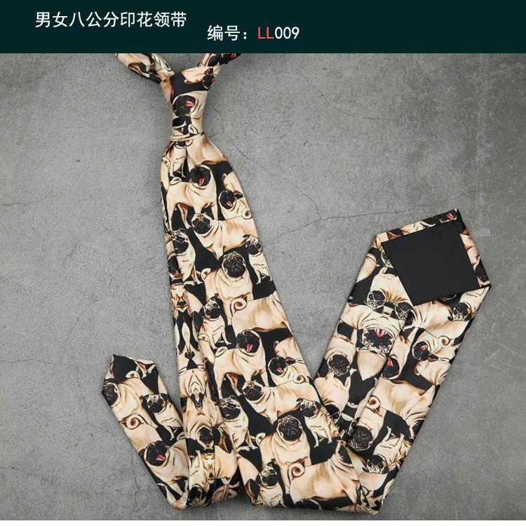 8 cm personalisierte, bedruckte handgebundene Krawatte