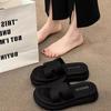 Thick-bottomed cool slippers women's summer outer wear 2025 new models with skirts fashion super fire leisure beach one-word drag