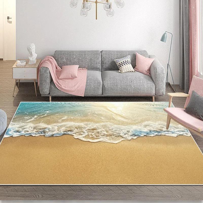 

Sea 3D Vision Rug Modern Living Room Area Rug For Children’S Bedroom Play Crawling 40x60cm
