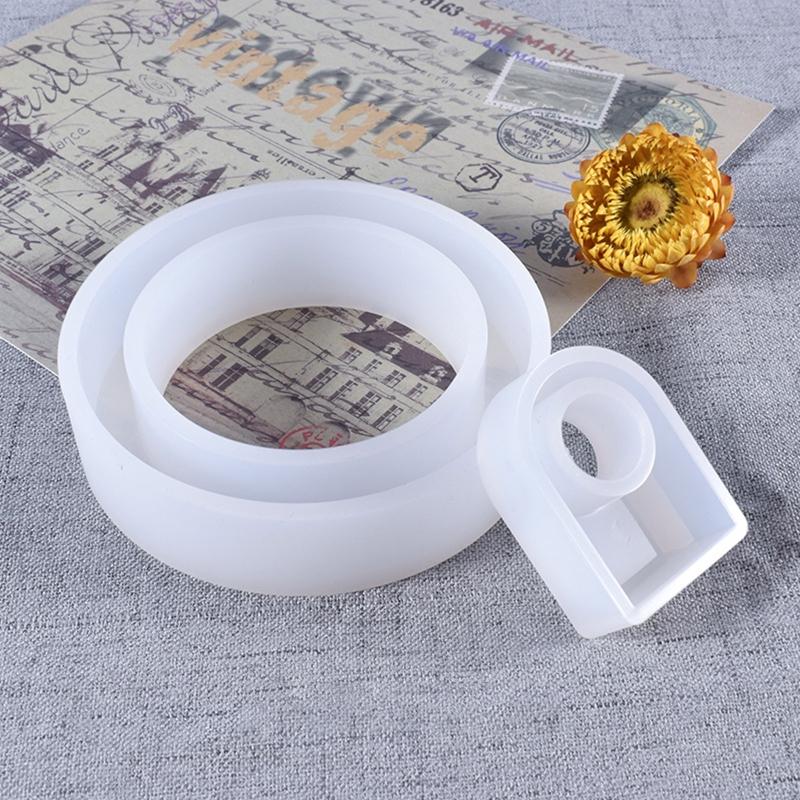 Bracelet Mold Ring Resin Casting Mold Set Round Epoxy Mold Silicone Bracelet Ring Mold Jewelry Diy Craft Making Supplies
