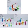 Pikmin Verzamelfiguren Set van PVC voor Gamefans Met Displaystandaard