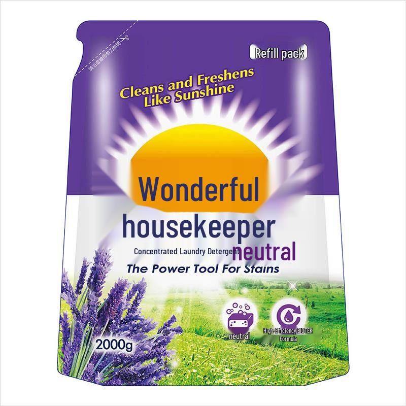 Miao Guan Jia Neutral Laundry Detergent with Refill, Taiwan Original, Fluorescent-Free
