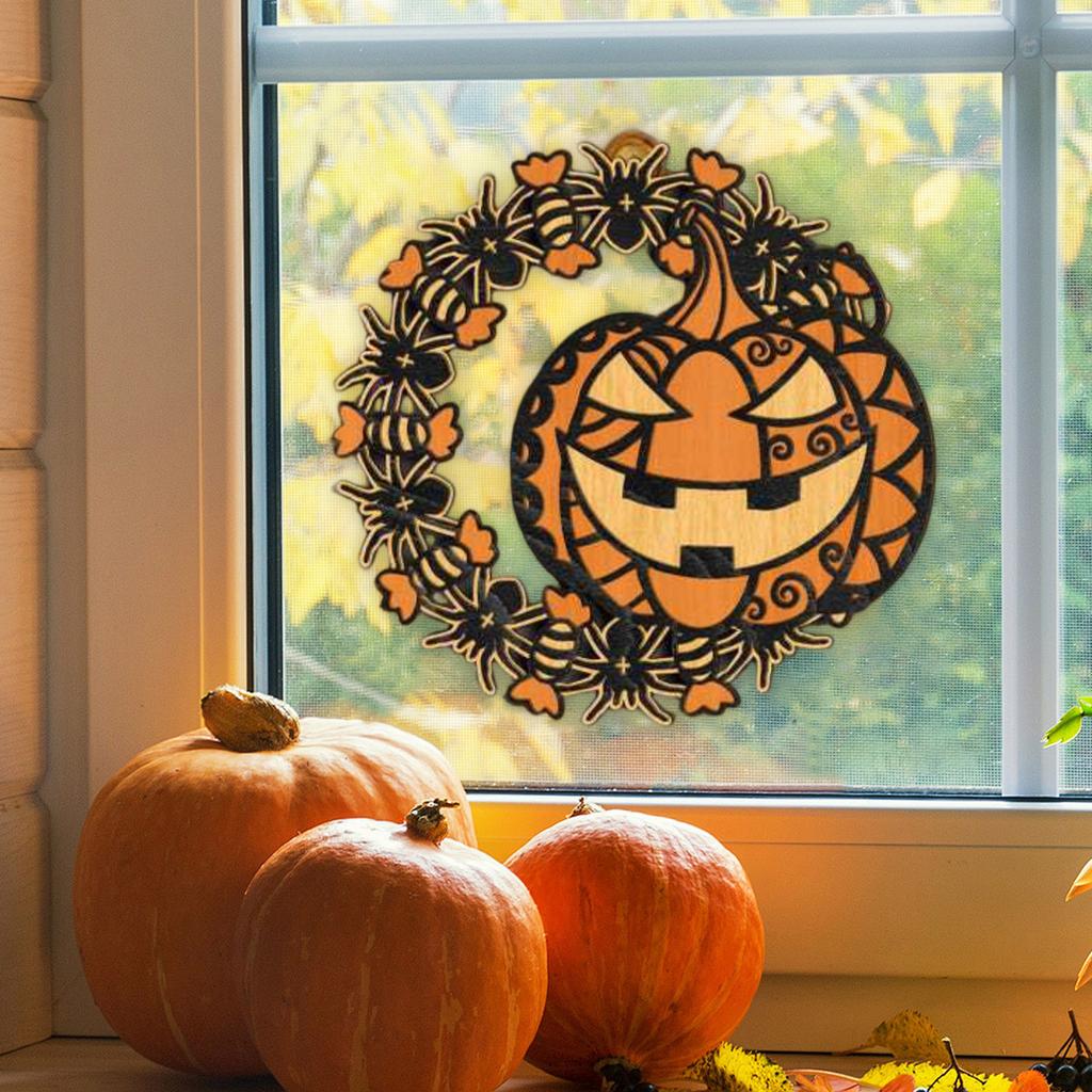 Halloween Door Hanging Wooden Craft Halloween Decoration Party Supplies Decorative Hanging Sign