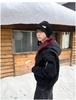 Men's Heavyweight Red Fur Collar Retro PU Leather Cotton Jacket - Plus Velvet Thick Warm Outerwear
