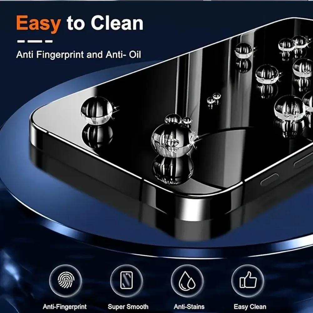 3 Pçs Filme De Vidro Temperado Anti Espião Para Iphone 15 16 17 14 13 Pro Max 16e Protetor De Tela Para Iphone 13 12 11 Pro 14 15 Plus Xs Xr