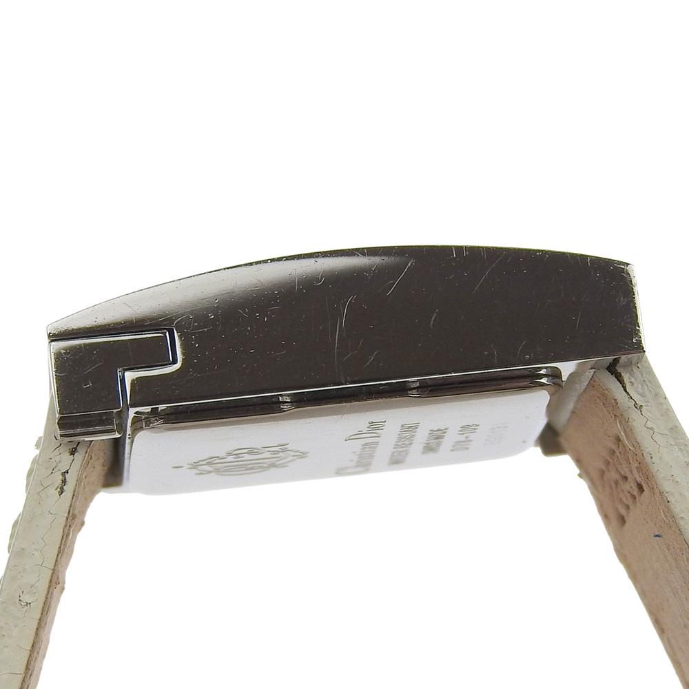 Dior Maris Watches D78-109 SilverDial Stainless Steel/Sima leather Quartz Analog display Women Used