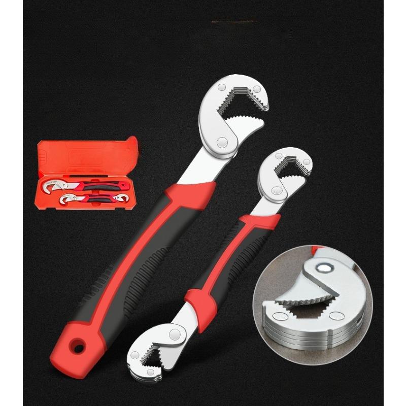 Set di chiavi universali multifunzionali a doppia chiave aperta regolabile in acciaio ad alto tenore di carbonio Set di chiavi hardware manuali