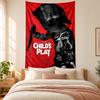 Chucky with Tiffany Tapestry highquality for decorating living room bedroom dorm walls ideal as bedroom wallart orholiday gift