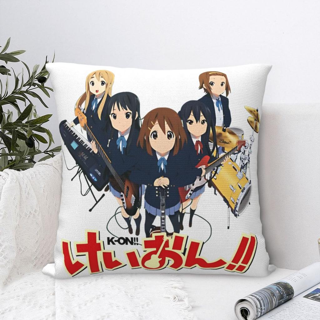 K-On! Logo Pillowcase Product Soft Cushion Cover Pillow Covers Home Decoration Square Multi Size
