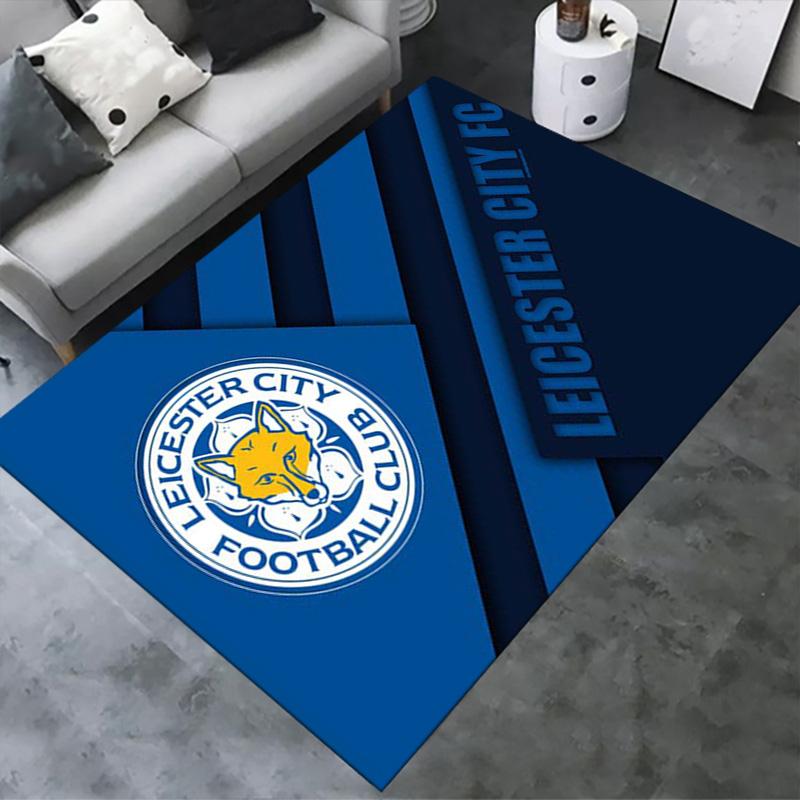 Leicester City FC Carpet Rug for Living Room Bedroom Home Sofa Decoration,Kids play Non-slip Floor Mat
