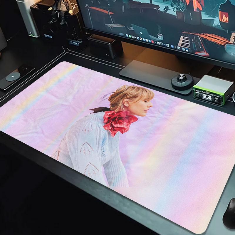 Garden Serenity Large Size Mouse Pad Large Gaming Table Cushion Nonslip Laptop Tablet Big Mousepad Xxl Mat Mini Pc Playmat With Lock Edge