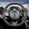 Suitable for Mini Sports Suede Steering Wheel Covers with Split Snap-On Design, Non-Slip and Durable, for Models Such as Cooper 3-Door, Countrakvnt44