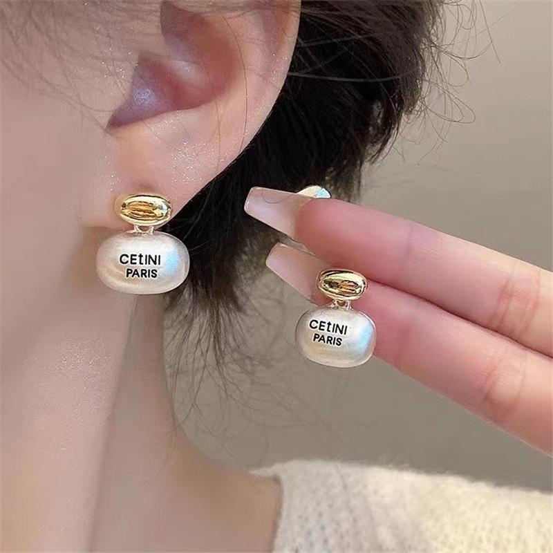 Vintage Metal Enamel Dripping Oil Oval Dangle Earrings For Women Elegant Coffee Color Two Ways To Wear Earrings Jewelry Gifts