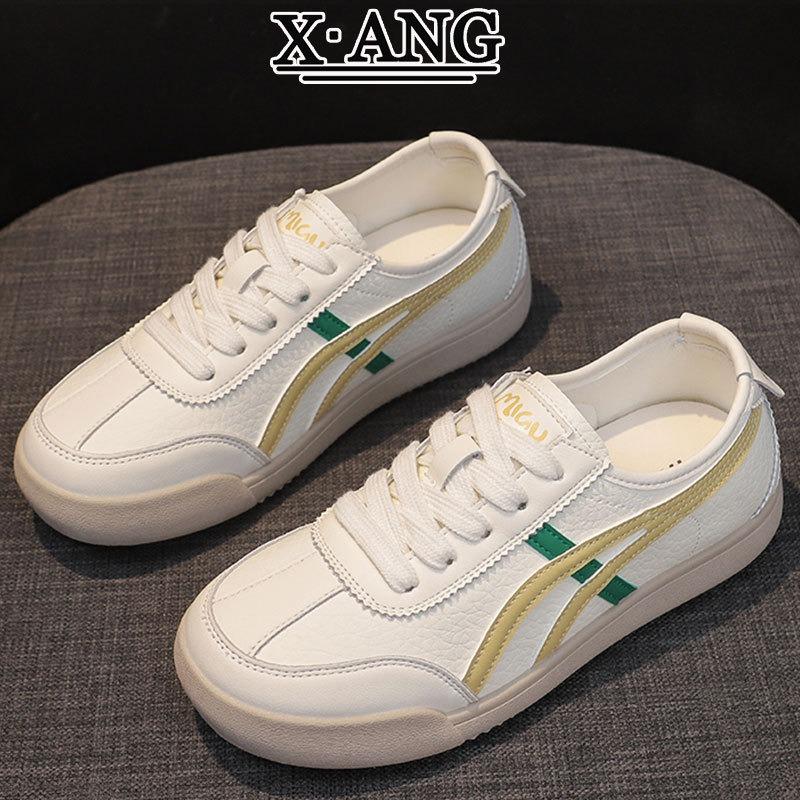 Leather soft-soled women's shoes autumn new versatile little white shoes casual sports shoes