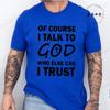 Talk To God Jesus T Shirt Print Tees for Men Fashion Casual T-Shirts Short Sleeve for Summer Clothing Oversized Tee Tops Gifts