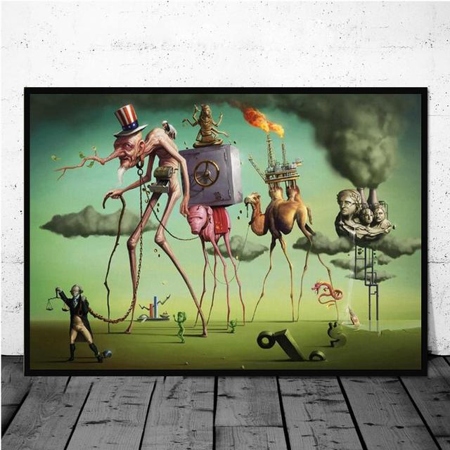 Famous Surrealism Canvas Paintings By Salvador Dali Wall Art Posters and Prints Wall Art Pictures for Living Room Home Decor