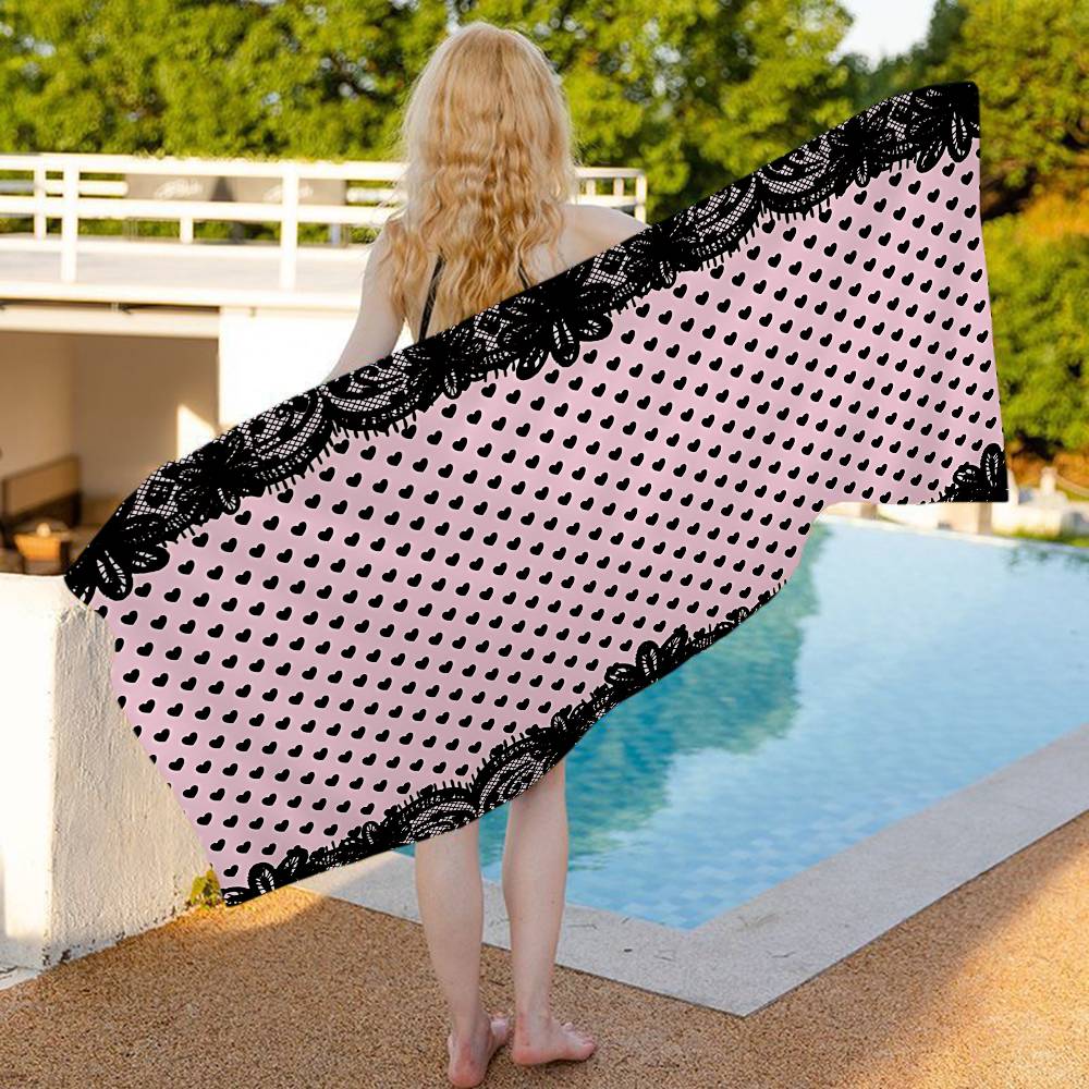 Popular J-Jirai K-Kei Fashion Microfiber Printed Beach Towel Mountain Climbing Yoga Beach Swimming Running Absorbent Soft Towel