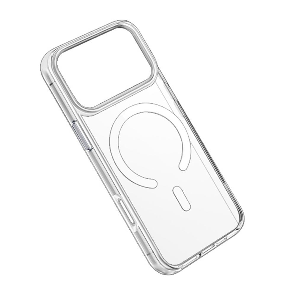 COTECI For iPhone 17 Pro Crystal Magnetic Case Compatible with MagSafe PC TPU Phone Back Cover