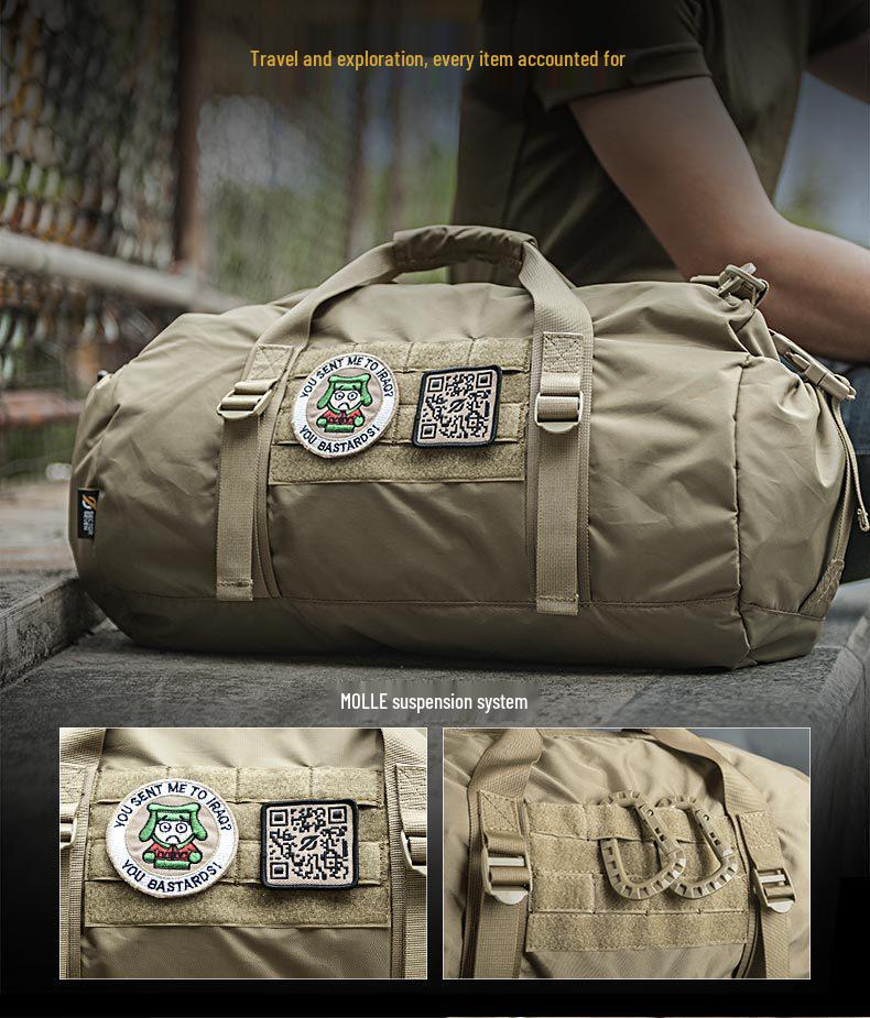 District 7 Puffer Fish Tactical Bucket Crossbody Bag for Sports, Travel, or Business