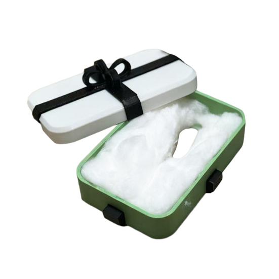 

1/2/3 шт. 3D-друкована подарункова коробка-трюк з фальшивим пальцем всередині, коробка для розіграшу з чорною стрічкою, подарунок-жарт на День сміху 1pc