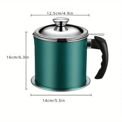 1 pz Nuovo 3 in 1 Cucina Acciaio Inossidabile Filtro Olio Colino Scolapasta Riutilizza Lattina Olio Frittura Pentola Casa