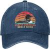 Stupid Canadian Wolf Bird Cap for Women Funny Loon Humor Mens Hats