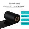 Universal Matte Silver All-Resin Barcode Printer Ribbon, Wear & Scratch-Resistant for PVC, Synthetic Paper, and PET.