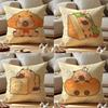 Guinea Pig Cake Cushion Cover Anti-dustmite Pillowcase Invisible Zipper Silky Short Plush Sofa Cushion Cover