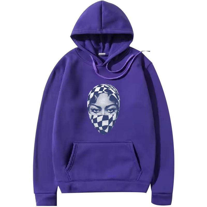 Beyoncé Cowboy Carter Gesicht Hoodie Herren Damen Lustig Vintage Langarm Sweatshirt Mit Print Grafik Oversize Hoodie Unisex