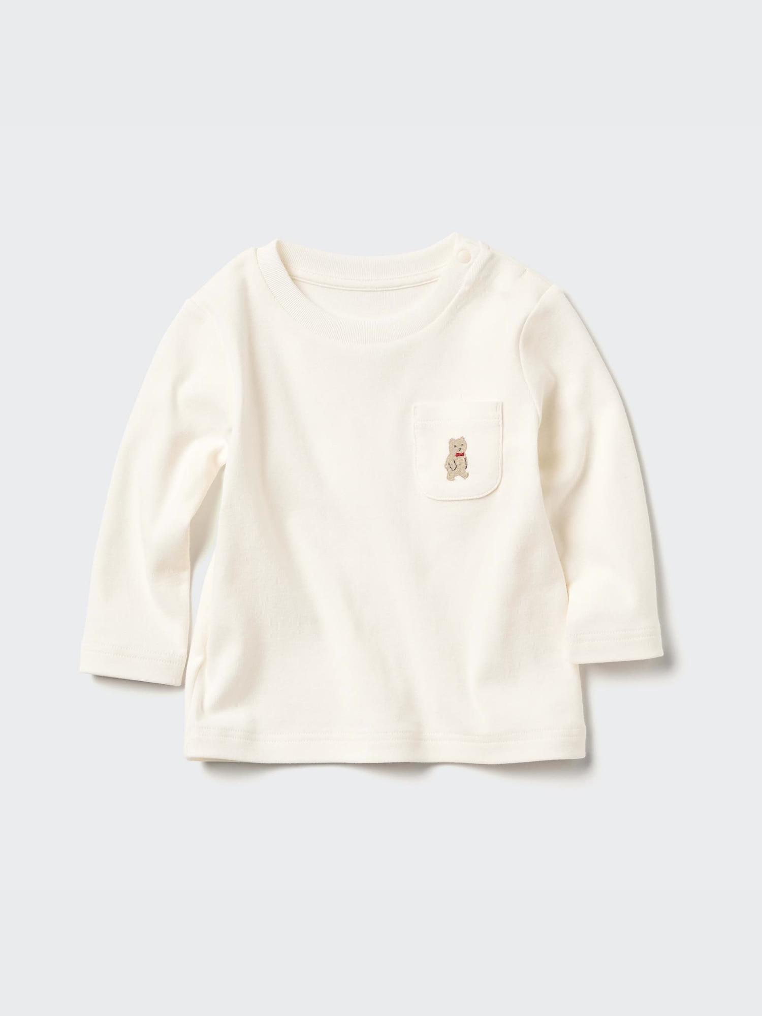 

Uniqlo Япония футболка с круглым вырезом 01 OFF WHITE/110