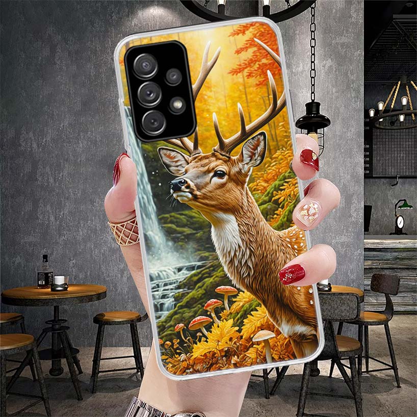 Hirschjagd Camo Handyhülle Für Samsung Galaxy A12 A22 A32 A52 A72 A02S A51 A50S A71 A70 A31 A20S Note 20 Ultra S10 A10S Galaxy