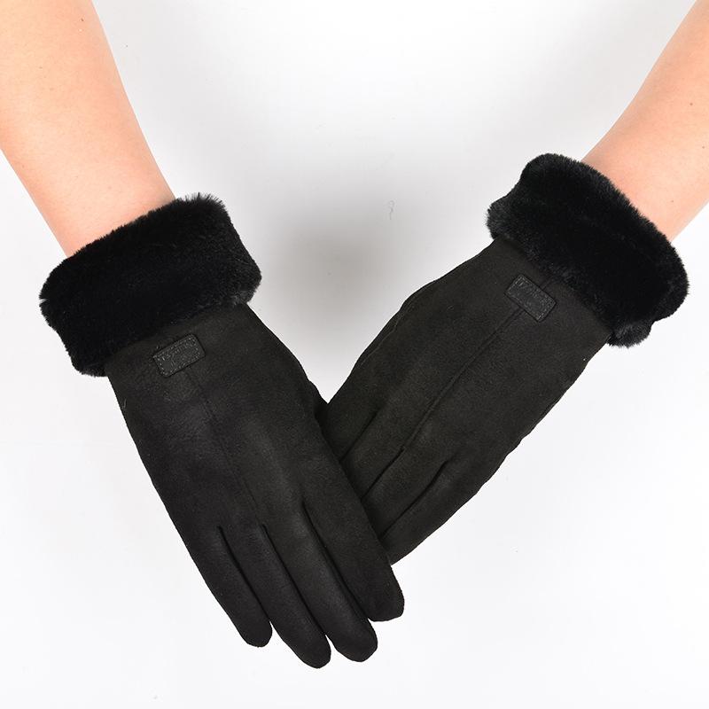 Handschuhe Herbst Winter Niedliche Pelzige Warme Handschuhe Vollfinger Handschuhe Frauen Outdoor Sport Weibliche Handschuhe