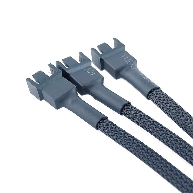 4-Pin PWM Temperature Control Cooling Fan Splitter Cable for Motherboard