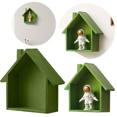 Wooden Wall Storage Shelf Wall Mounted Wall Display Shelf Floating Shelf Wall Storage Organizer for Room Decoration