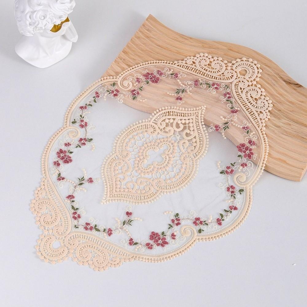 Heat Insulation Embroidery Placemat Exquisite Flower Coasters Vintage Lace Coaster Photo Props