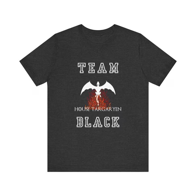 targaryen t-shirt team black t-shirt house of the dragon shirt Unisex T-Shirt XXL