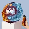 West Ham United Football Pattern Printed Mini 5 Folds 8 Ribs Compact Umbrella Windproof Waterproof Lightweight Portable Folding