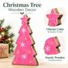 Christmas Tree Shaped Wooden Tabletop Decoration for Christmas Holiday Home Decor