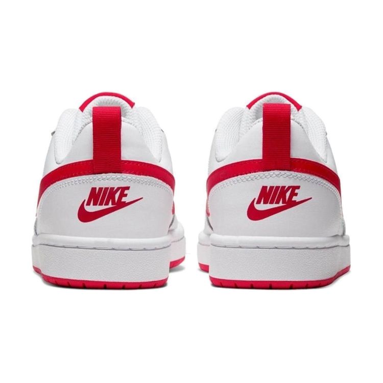 Nike Court Borough Low 2 GS White University Red Kids Sneakers BQ5448-103