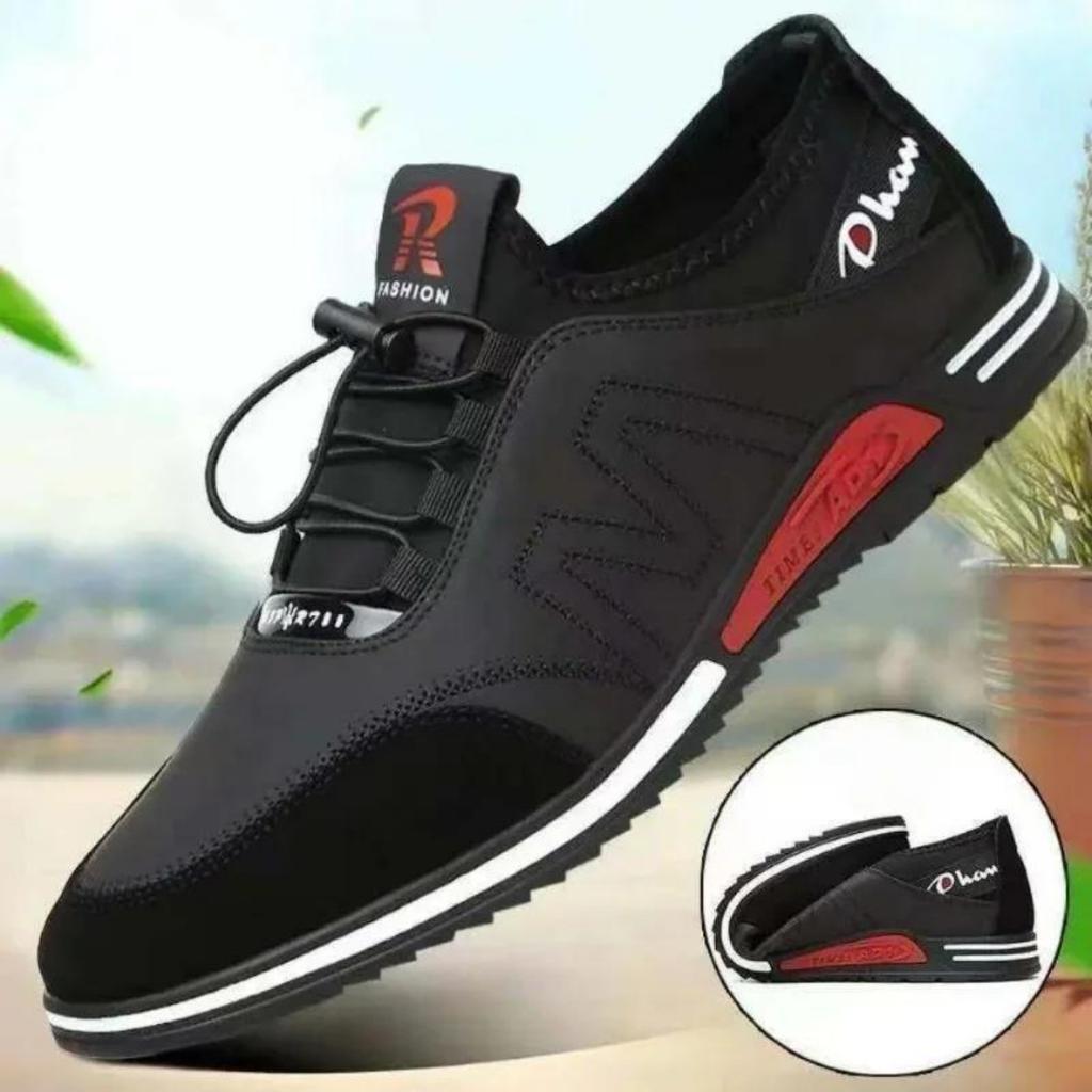Men's Casual Shoes Soft Soled Sneakers Business Leather Shoes New Men Fashion Lightweight Flats Comfortable Non Slip Sports Shoe