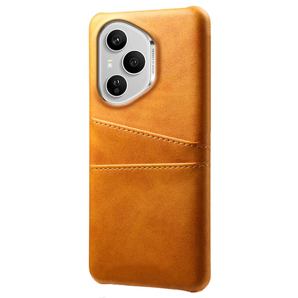 For Honor 400 Pro 5G (Global) Case Dual Card Slots PU Leather+Hard PC Phone Cover