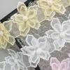 Handmade Beaded Multi-Color Organza Three-Dimensional Flower Barcode Clothing Lolita Skirt Decorative Water-Soluble Lace