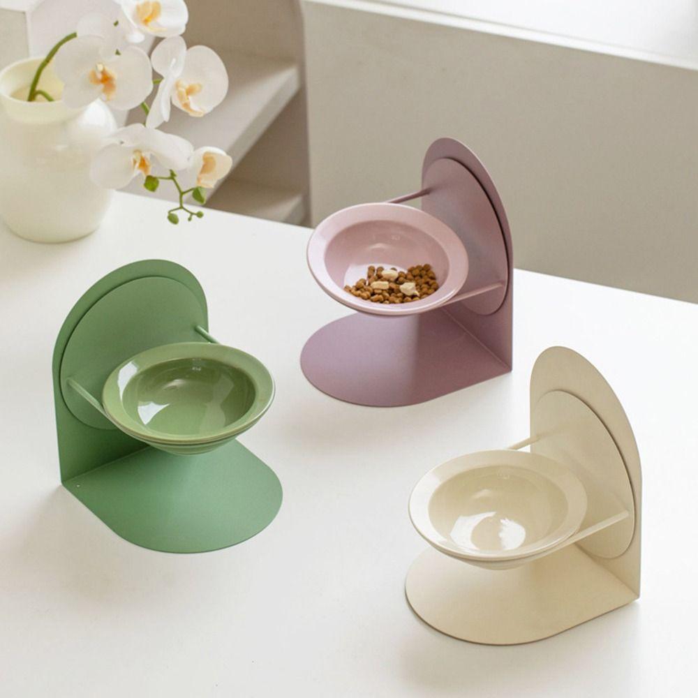 Inclined Ceramic Cat Bowl Anti Vomiting Cat Feeding Station  Kitten/Puppy/Bunny