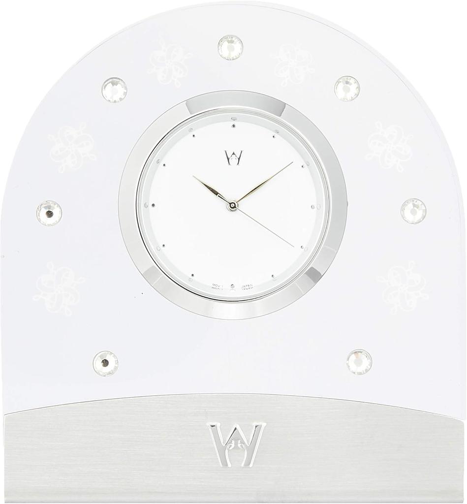 [Offizielle Hochzeitsverpackung von Wedgwood] Psyche Klare Uhr, Tischuhr, Innendekoration, Hochzeitsgeschenk, Hochzeitsgeschenk, Geschenk für das Brautpaar, aB1