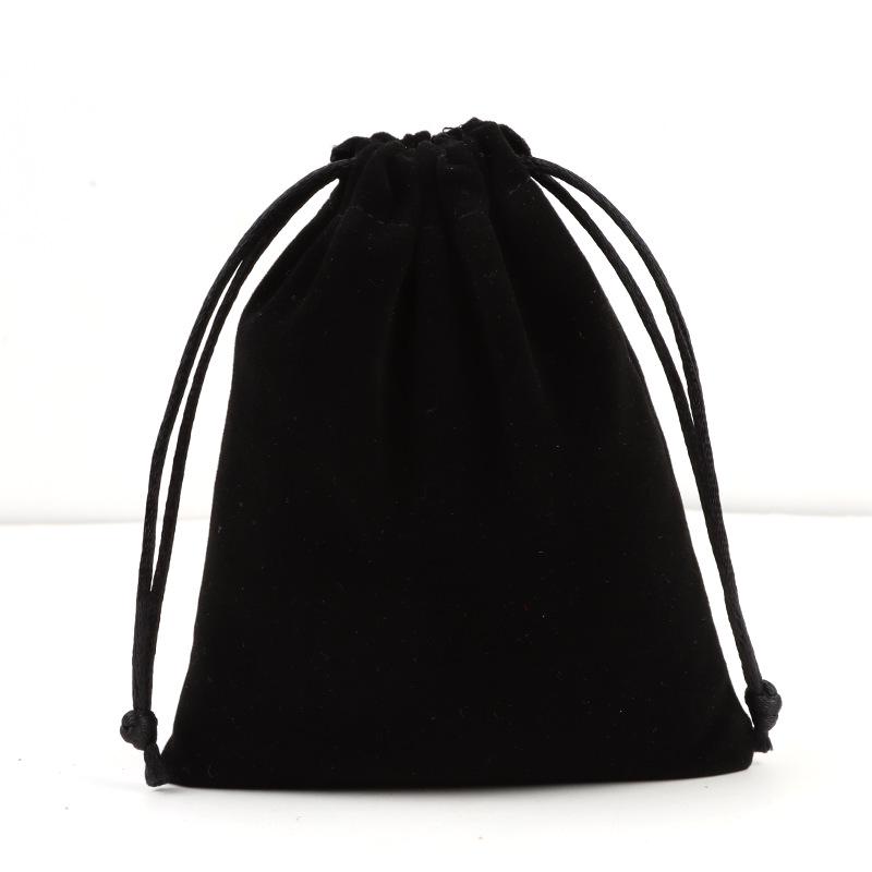 

Бархатный мешочек на кулиске с золотой отделкой - Подарочный мешочек для ювелирных изделий на заказ 12x15cm