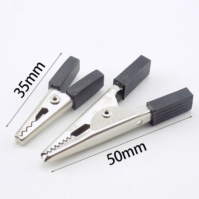 5 τεμ. 50mm 35mm Alligator Clips Crocodile Clip Connecto Test Lead Electrical Power Terminals