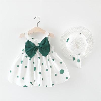 Robe de plage princesse sans manches avec chapeau pour fille Q390